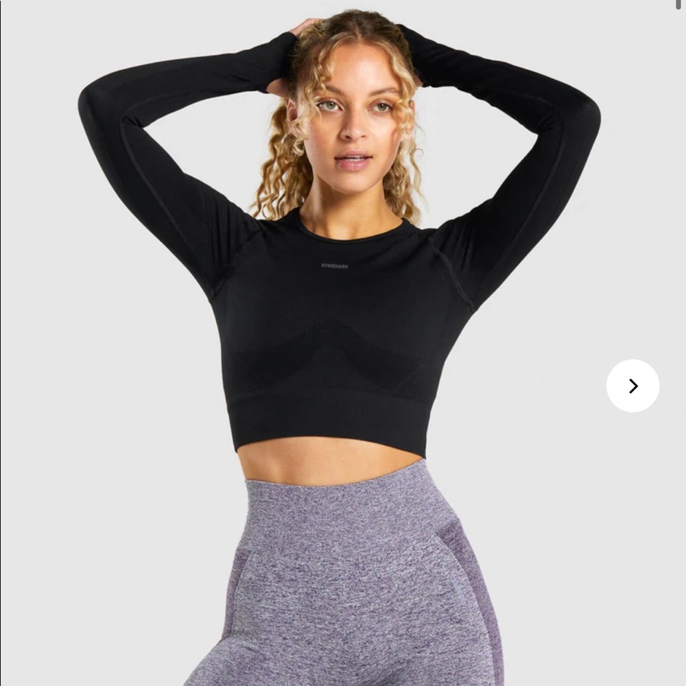 Flex sports long sleeve crop top